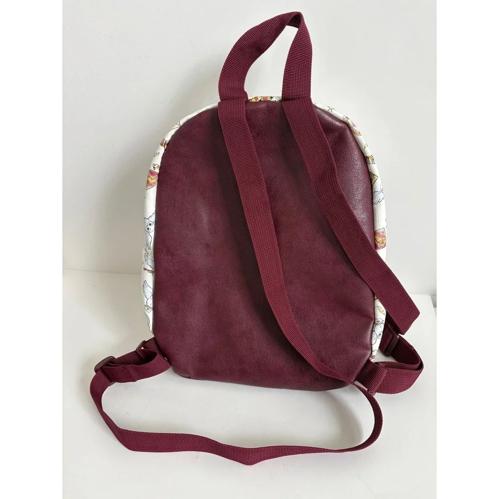 Harry Potter Mini Backpack Gryffindor‎ Hedwig Owl White Burgundy Unused  Clean